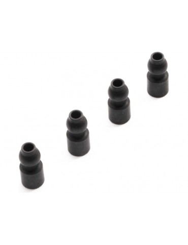 Axial Shock Mount Pivot Balls, Steel (4): SCX6
