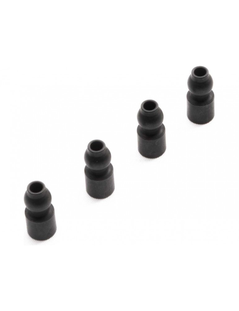 Axial Shock Mount Pivot Balls, Steel (4): SCX6