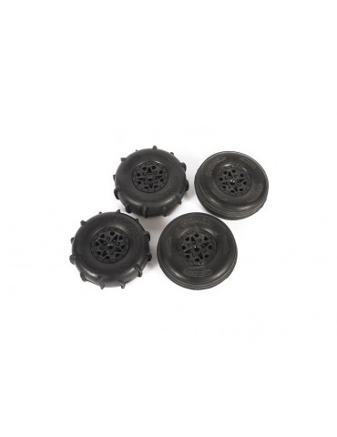 Axial ST28 Razor FR / Paddle RR Tire Set : Yeti Jr.