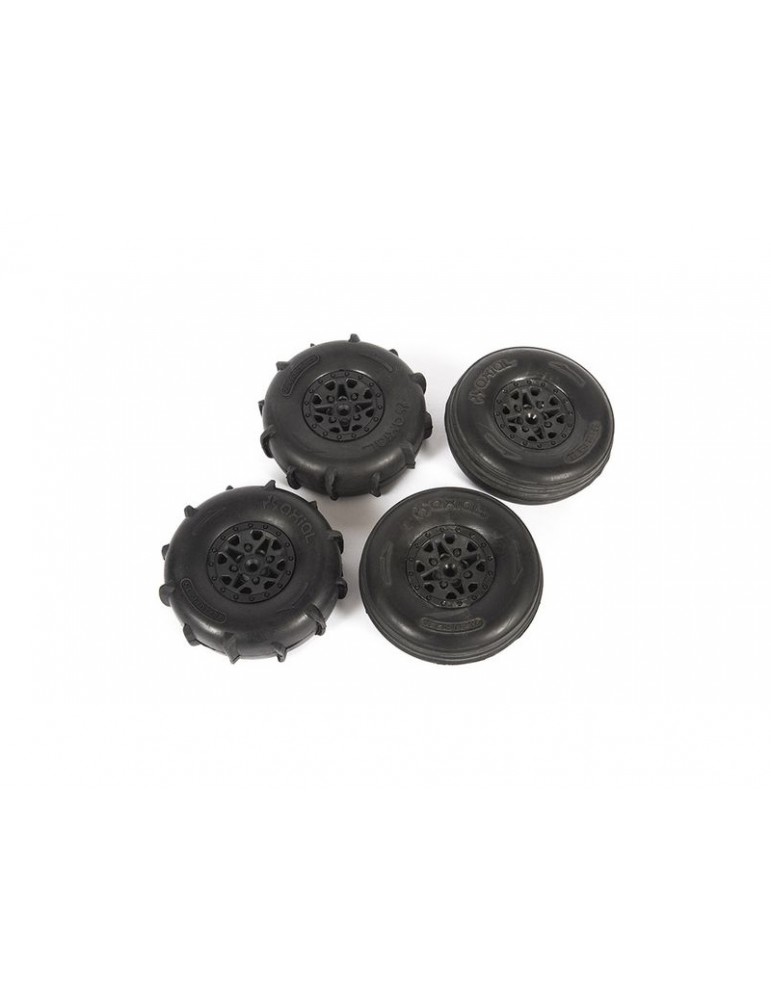 Axial ST28 Razor FR / Paddle RR Tire Set : Yeti Jr.