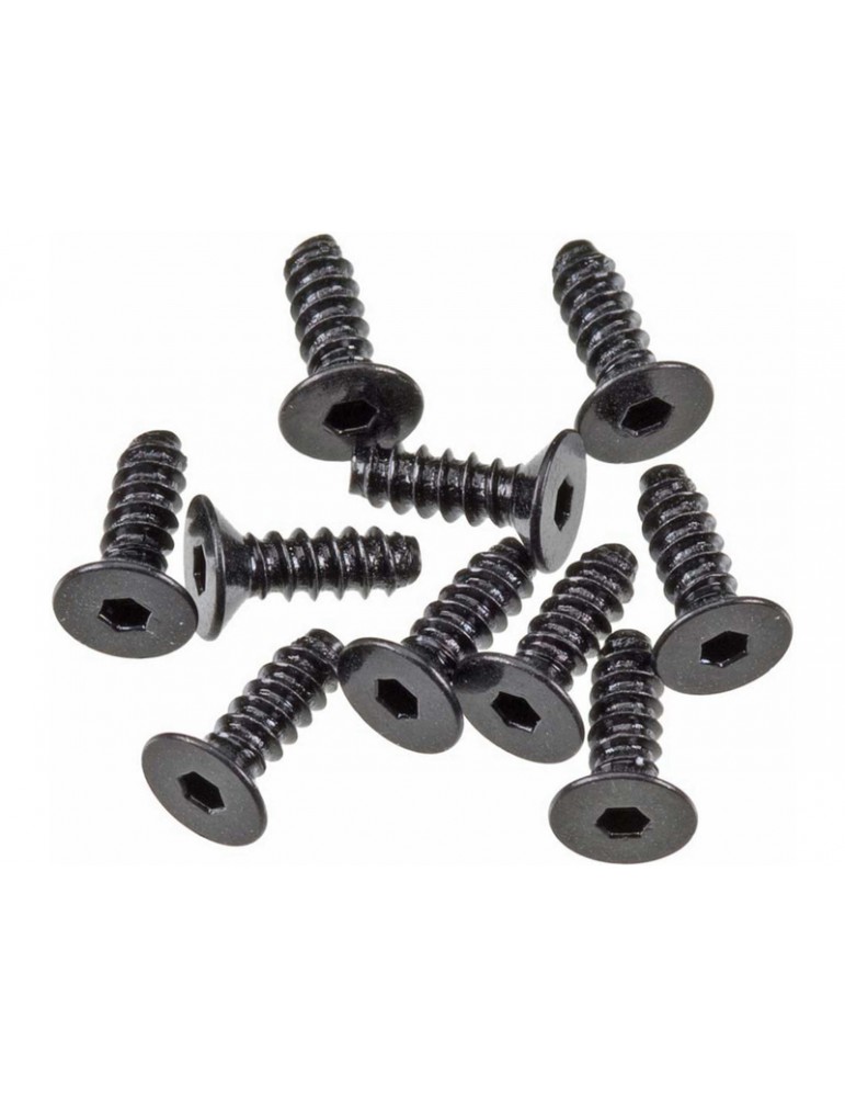 Axial Screw Self Tapping Hex Socket 2.6x8mm FH (10)