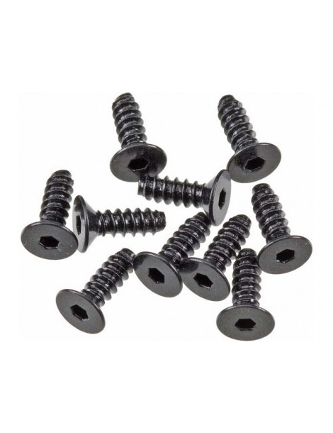 Axial Screw Self Tapping Hex Socket 2.6x8mm FH (10)