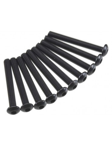 Axial Screw Hex Socket M3x25mm Button Head (10)