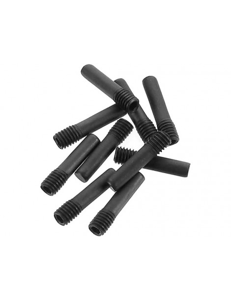 Axial Screw Shaft M3x2.5x13mm Black (10)