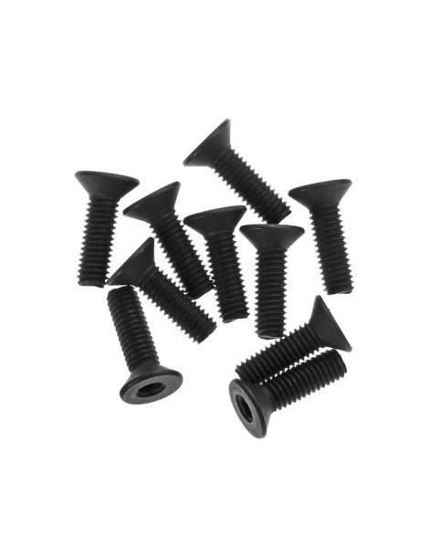 Axial Screw Hex Socket M3x10mm Flat Head (10)