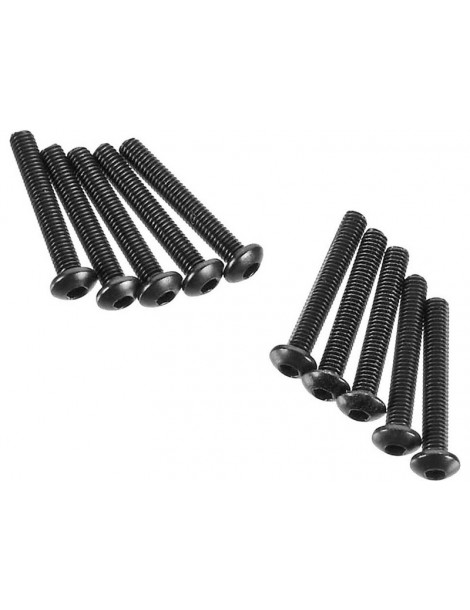 Axial Screw Hex Socket M3x20mm Button Head (10)