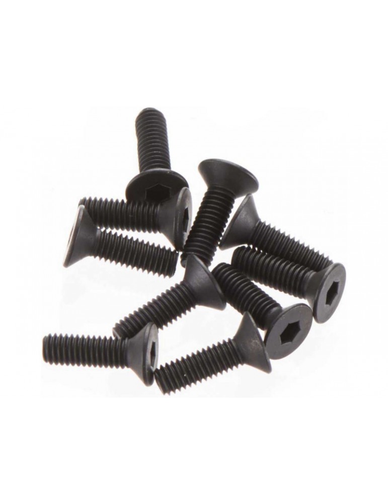 Axial Screw Hex Socket M3x10mm Flat Head (10)