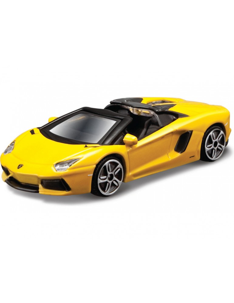 Bburago Lamborghini Aventador LP 700-4 Roadster 1:43 geltonas modeliukas