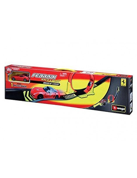 Bburago 1:43 Ferrari Single Loop + 1x auto