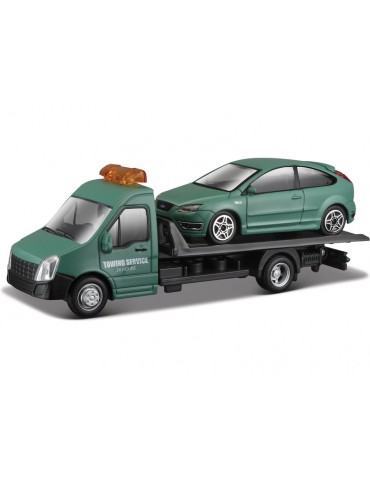 Bburago Car hauler with Ford Focus ST