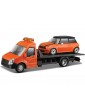 Bburago Car hauler with Mini Cooper S