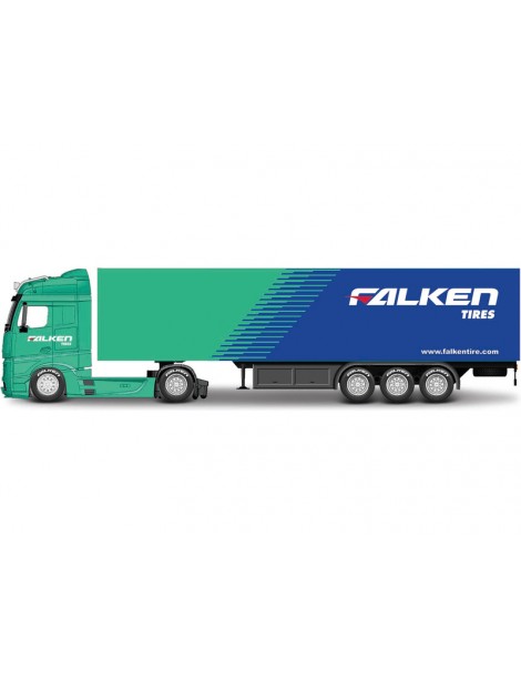 Bburago Mercedes Benz Actros Gigaspace 1:43 Falken Tires