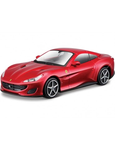 Bburago Ferrari Portofino 1:43 raudonas kolekcinis modeliukas