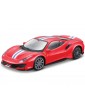 Bburago Ferrari 488 Pista 1:43 raudonas kolekcinis modeliukas