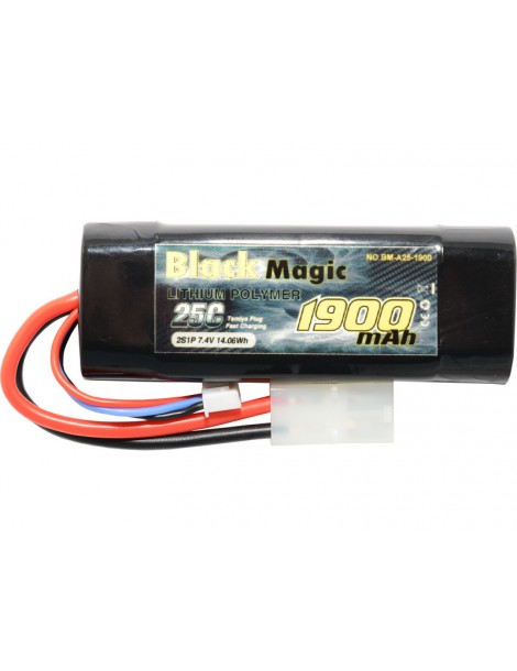 Black Magic LiPol Car 7.4V 1900mAh 25C Tamiya