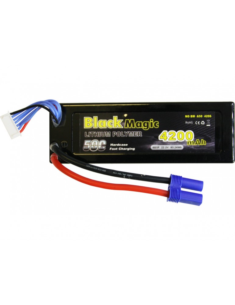 Black Magic LiPol Car 22.2V 4200mAh 50C EC5