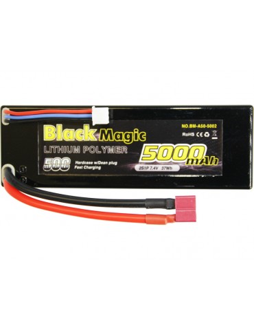 Black Magic LiPol Car 7.4V 5000mAh 50C Deans