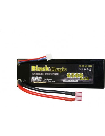 Black Magic LiPol Car 7.4V 6500mAh 50C Deans