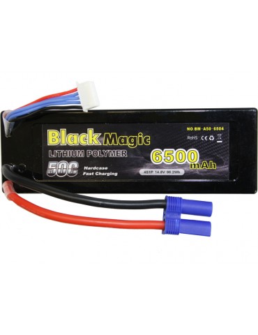 Black Magic LiPol Car 14.8V 6500mAh 50C EC5