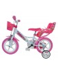 DINO Bikes - Children's bike 12" Jednorožec with doll seat