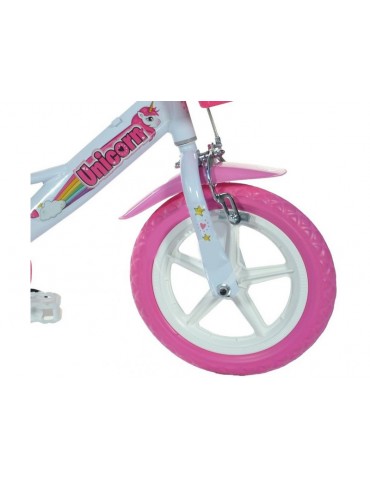 DINO Bikes - Children's bike 12" Jednorožec with doll seat