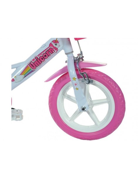 DINO Bikes - Children's bike 12" Jednorožec with doll seat
