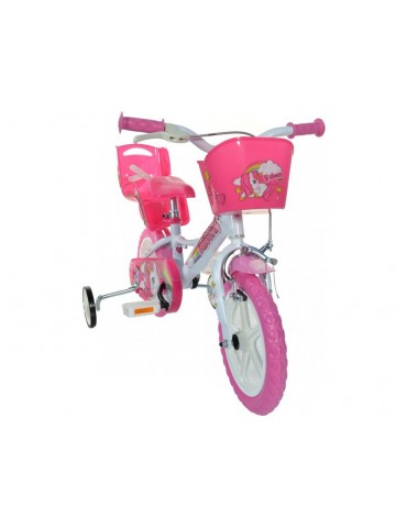 DINO Bikes - Children's bike 12" Jednorožec with doll seat