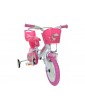 DINO Bikes - Children's bike 12" Jednorožec with doll seat