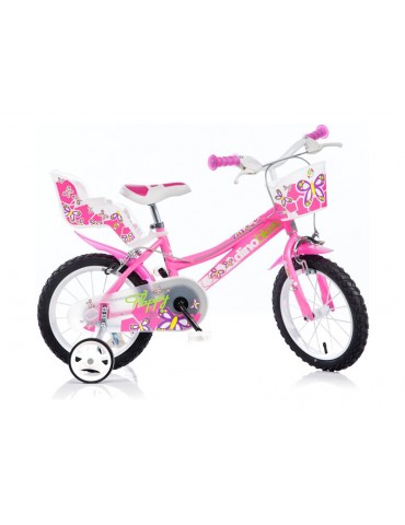 DINO Bikes - Children's bike 14" pink