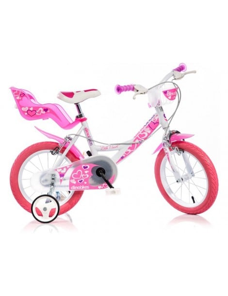 DINO Bikes - Children's bike 16" white