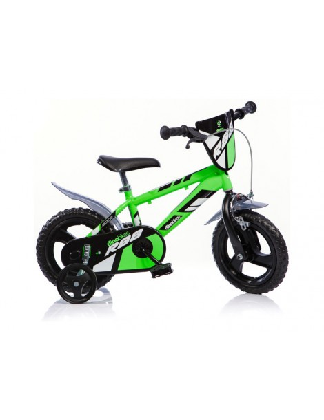 DINO Bikes - Children's bike 12" green