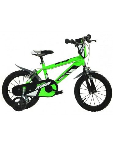 DINO Bikes - Children's bike 14" green