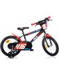 DINO Bikes - Children's bike 16" black and red