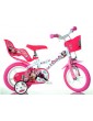DINO Bikes - Children's bike 12" Minnie with doll seat and basket