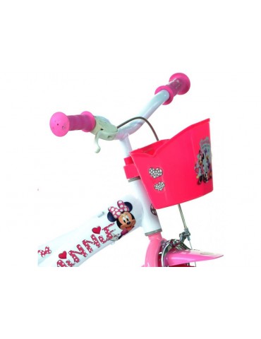 DINO Bikes - Children's bike 12" Minnie with doll seat and basket