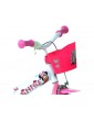 DINO Bikes - Children's bike 12" Minnie with doll seat and basket