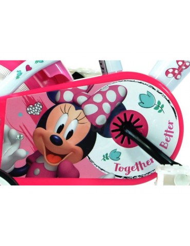 DINO Bikes - Children's bike 12" Minnie with doll seat and basket