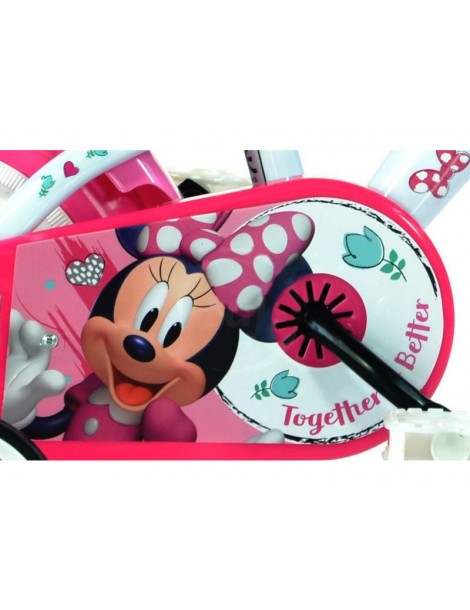 DINO Bikes - Children's bike 12" Minnie with doll seat and basket