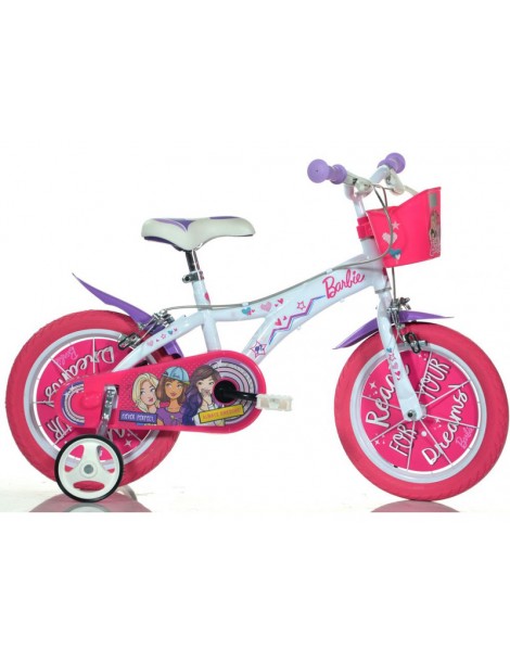 DINO Bikes - Children's bike 14" Barbie with basket