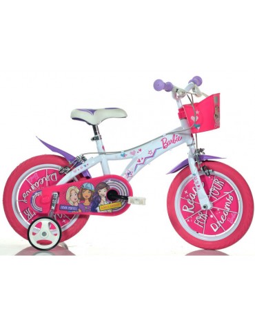 DINO Bikes - Children's bike 14" Barbie with basket