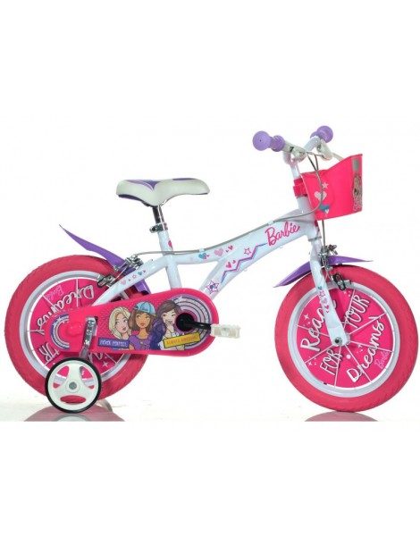 DINO Bikes - Children's bike 14" Barbie with basket