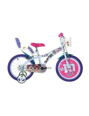 DINO Bikes - D tské kolo 16" LOL Surprise with doll seat and basket