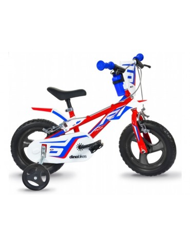 DINO Bikes - Children's bike 12" red/blue/white