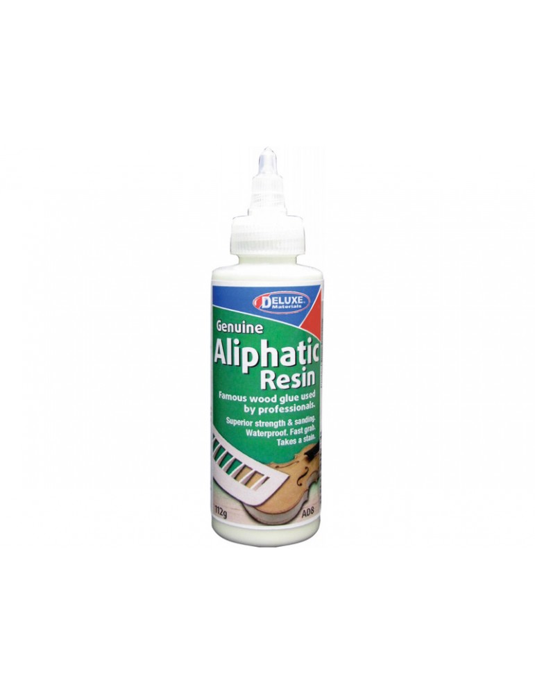 Deluxe Materials AD8 geltoni Aliphatic Resin medienos klijai 112 g buteliuke - CyborgShop