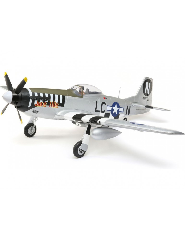 E-flite P-51D Mustang 1.2m SAFE Select BNF Basic
