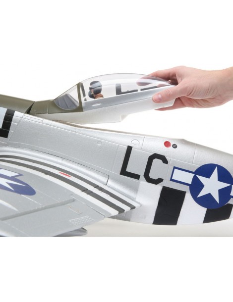 E-flite P-51D Mustang 1.2m SAFE Select BNF Basic