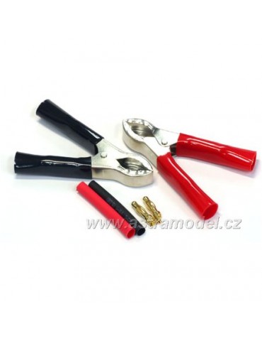 Croc Clips w/4mm Gold conn. Pr