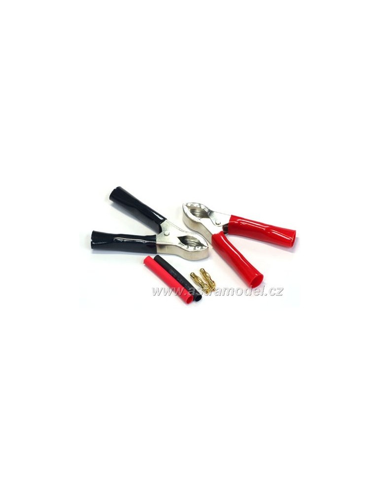 Croc Clips w/4mm Gold conn. Pr