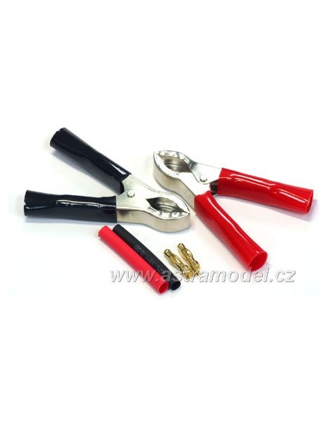Croc Clips w/4mm Gold conn. Pr
