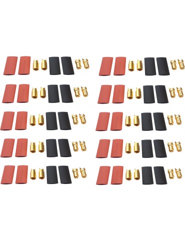 6.0mm Gold Bullet Connectors 10prs